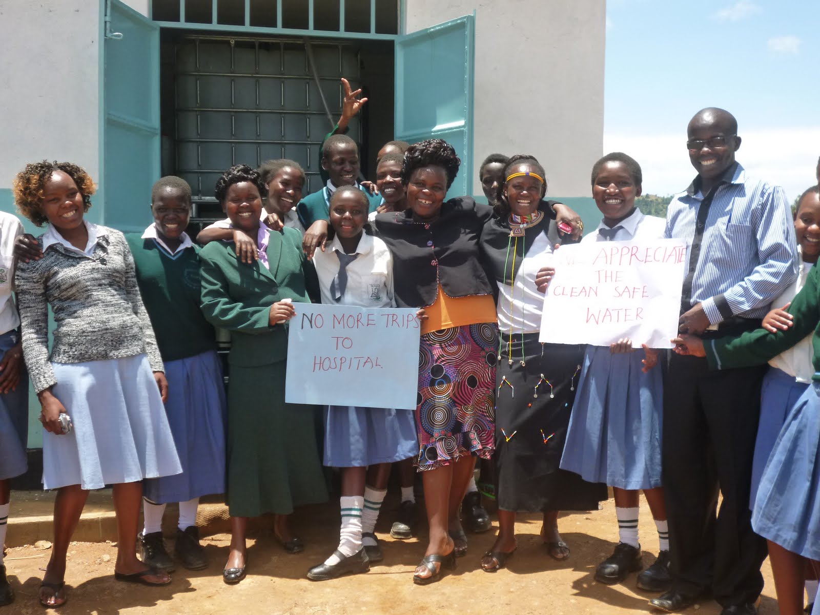 School Celebrating Safe Water