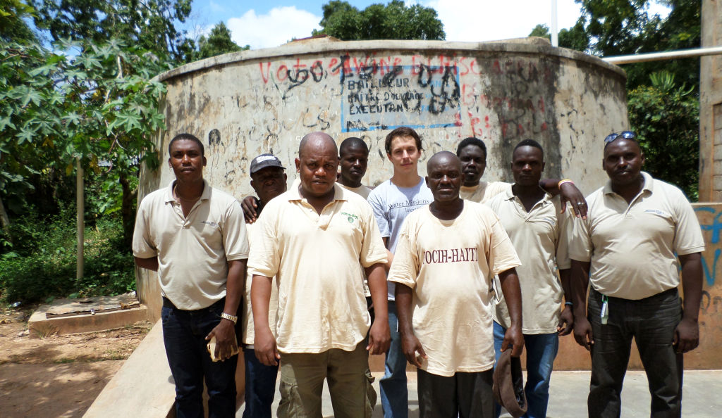 Brian and some staff from WMI Haiti