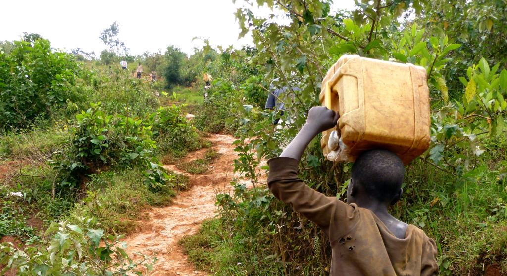 Boy Walking in Burundi