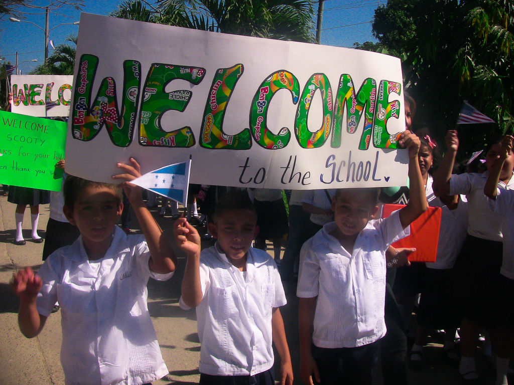 Scotty Parker is welcomed to Honduras