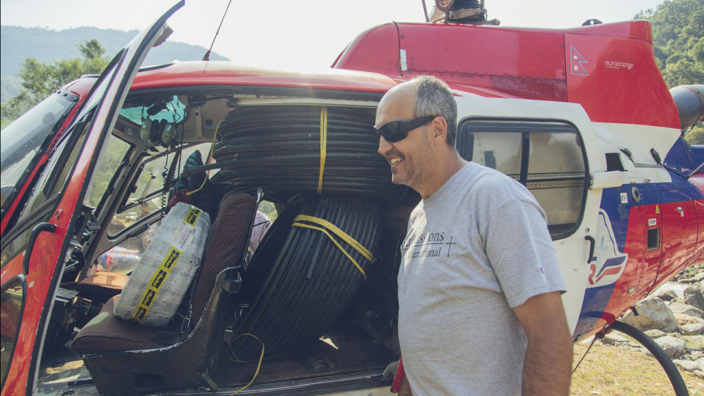 Craig loads helicoptor | Nepal Earthquake