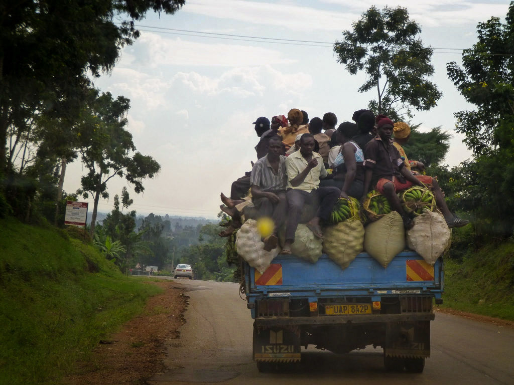 Driving the roads in Uganda
