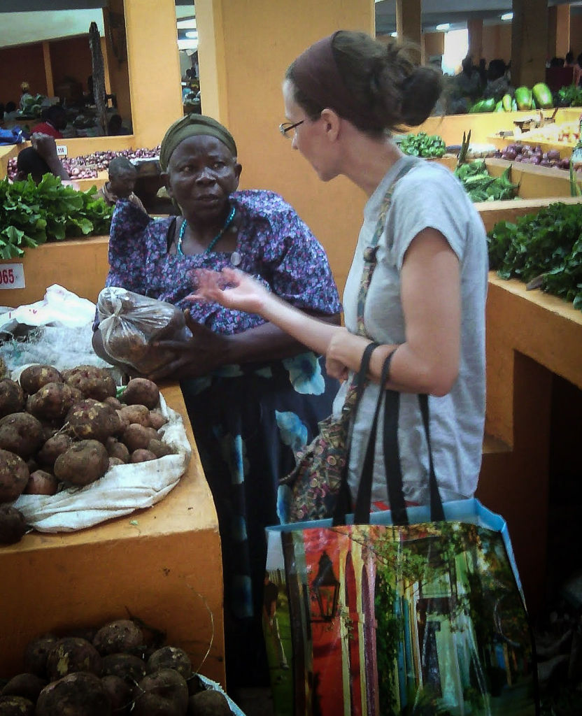 Open air markets are common in East Africa