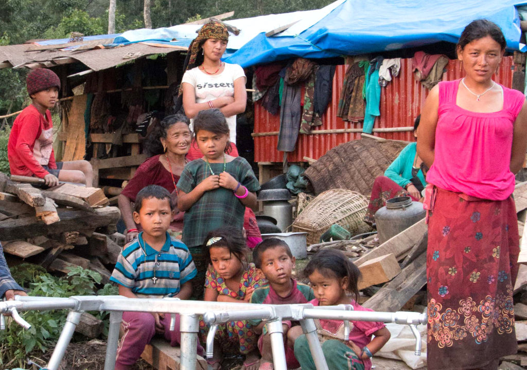 Keura community with tap stands | Nepal Earthquake