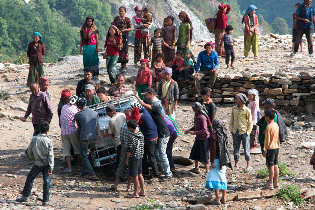 Equipment lands in Khorla | Water Missions Nepal