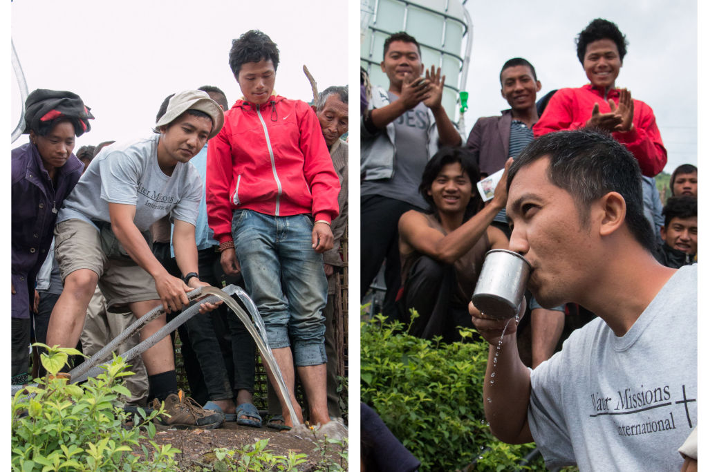 Effendi drinking safe water | Water Missions in Nepal