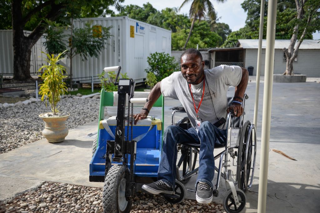 Willy and "the Wheeler" | Water Missions Haiti