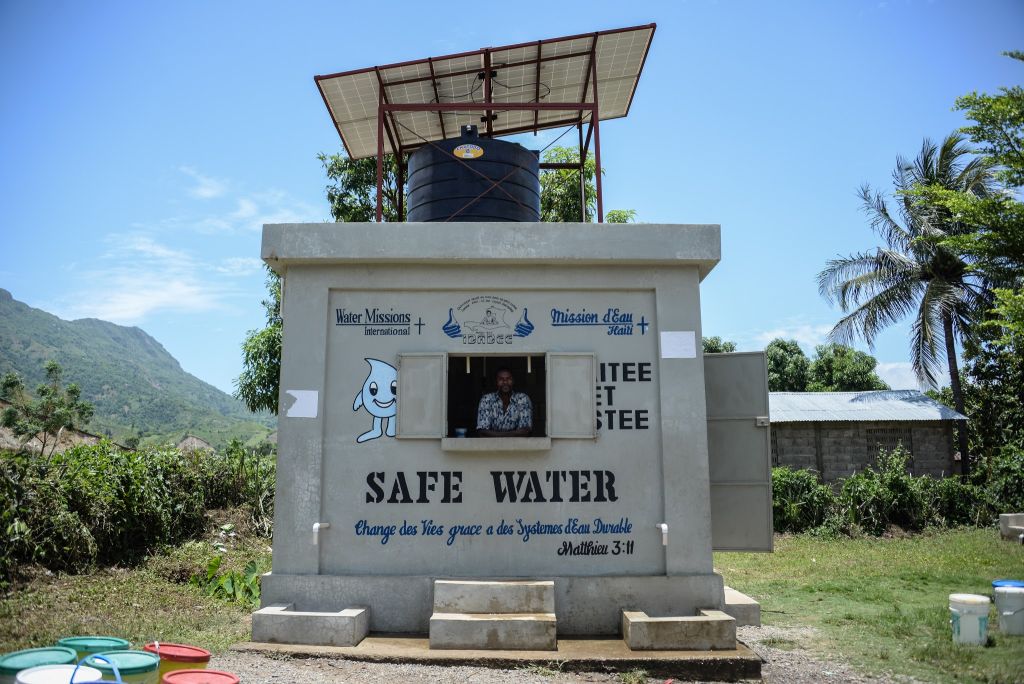 Sergilles, the kiosk operator | Water Missions Haiti in Bois Savanne