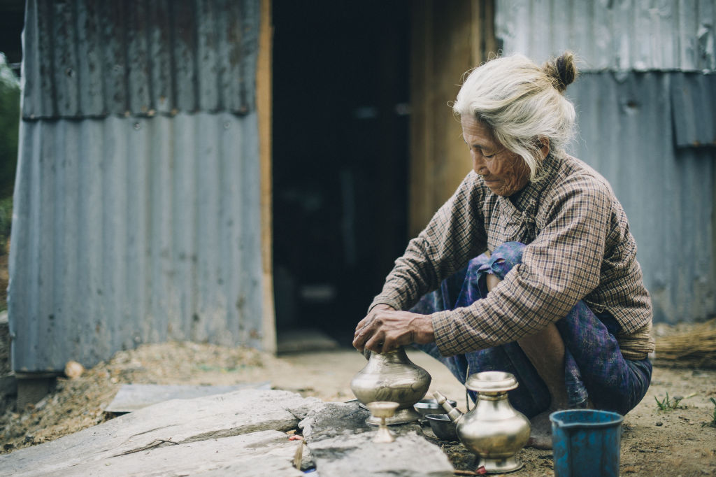 Thulodhading, NepalÂ - June 19, 2015