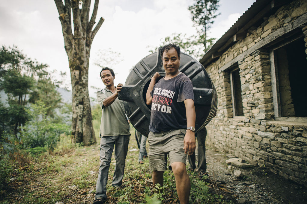 Thulodhading, NepalÂ - June 19, 2015