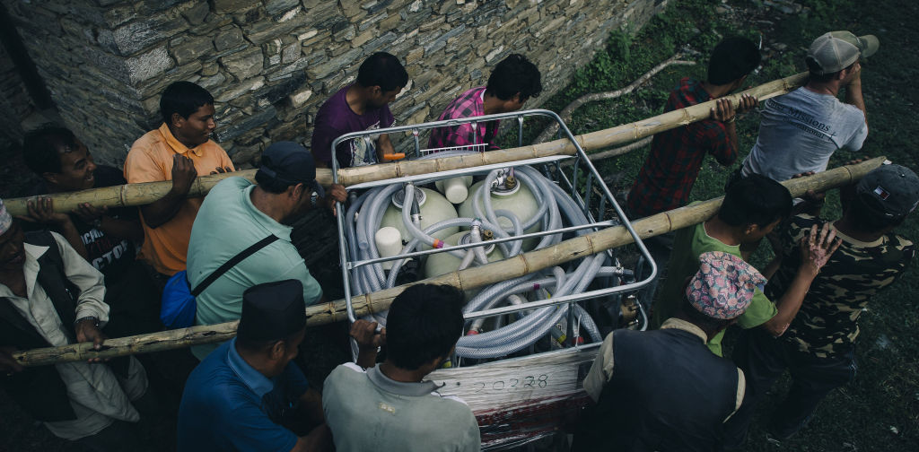 Thulodhading, NepalÂ - June 19, 2015