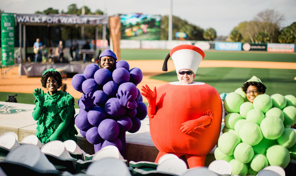 Corporate sponsor Fruit of the Loom representing at Charleston's Walk for Water