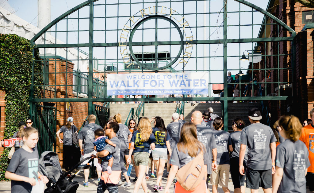 Entrance to the 10th Annual Charleston Walk for Water at Joseph P. Riley, Jr Stadium