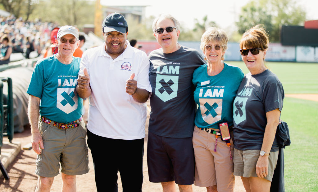 Founders George and Molly Greene with Pastor Isaac Holt of Royal Missionary Baptist Church and Charleston Mayor John Mecklenburg and his wife