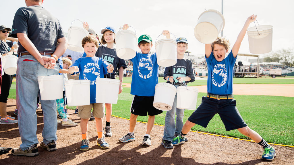Boys celebrate the Charleston Walk for Water