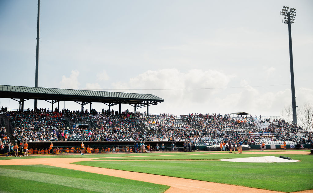 Crowd fills the Charleston RiverDogs Stadium for the Walk for Water