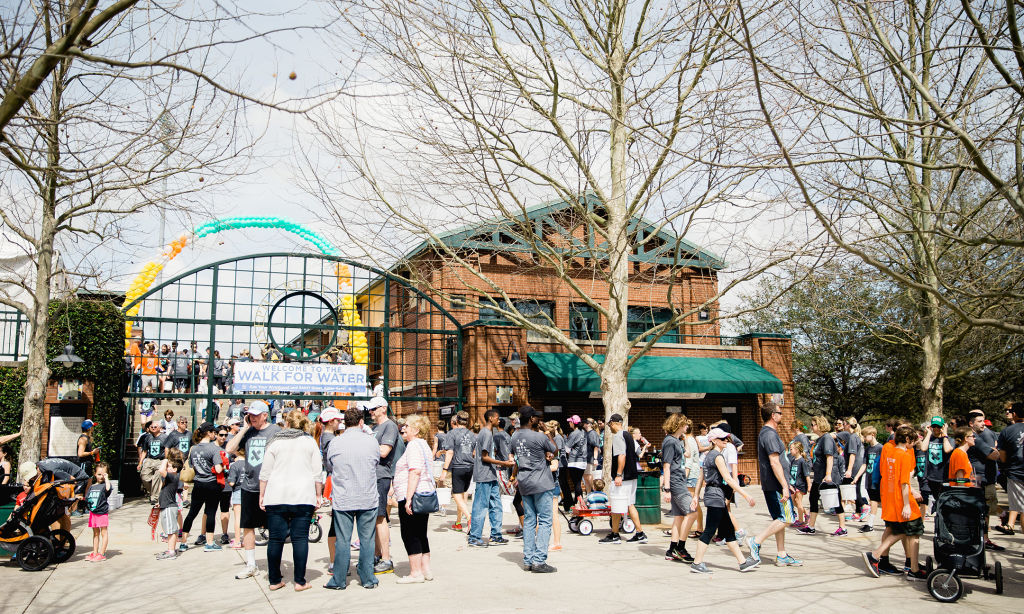 The entrance to the 10th Annual Charleston Walk for Water