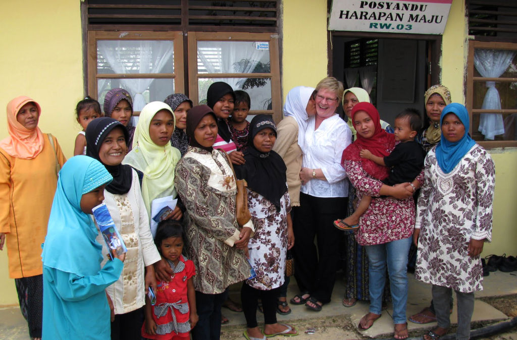 Woman gather in Kulim, Indonesia