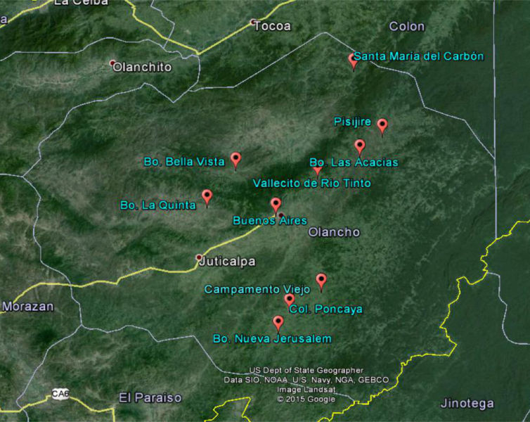 Safe Water Olancho projects completed in 2015