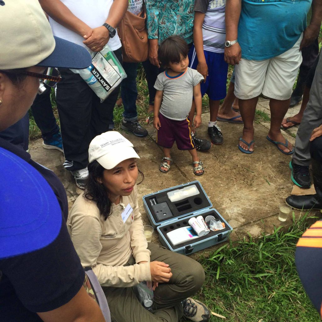 Water Mission Peru staff demonstrate system