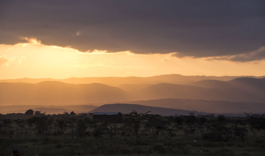 Sunset in Enariboo, Kenya