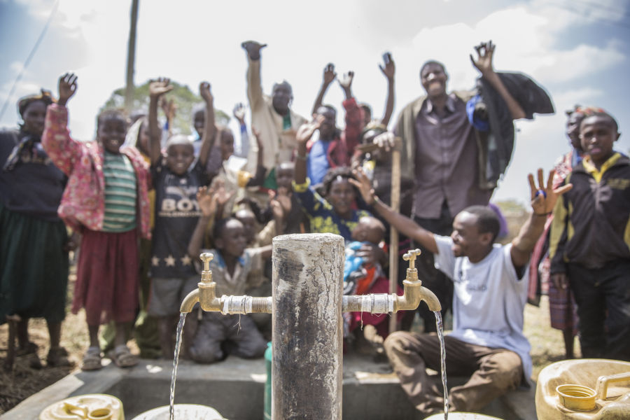 The community of Enariboo, Kenya celebrate the new safe water project.