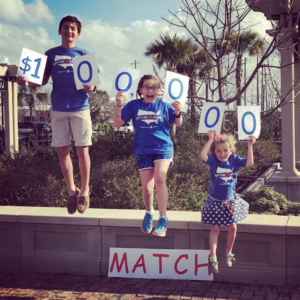 A donor has offered a $100,000 match to help fund Scotty's Ride for Water.