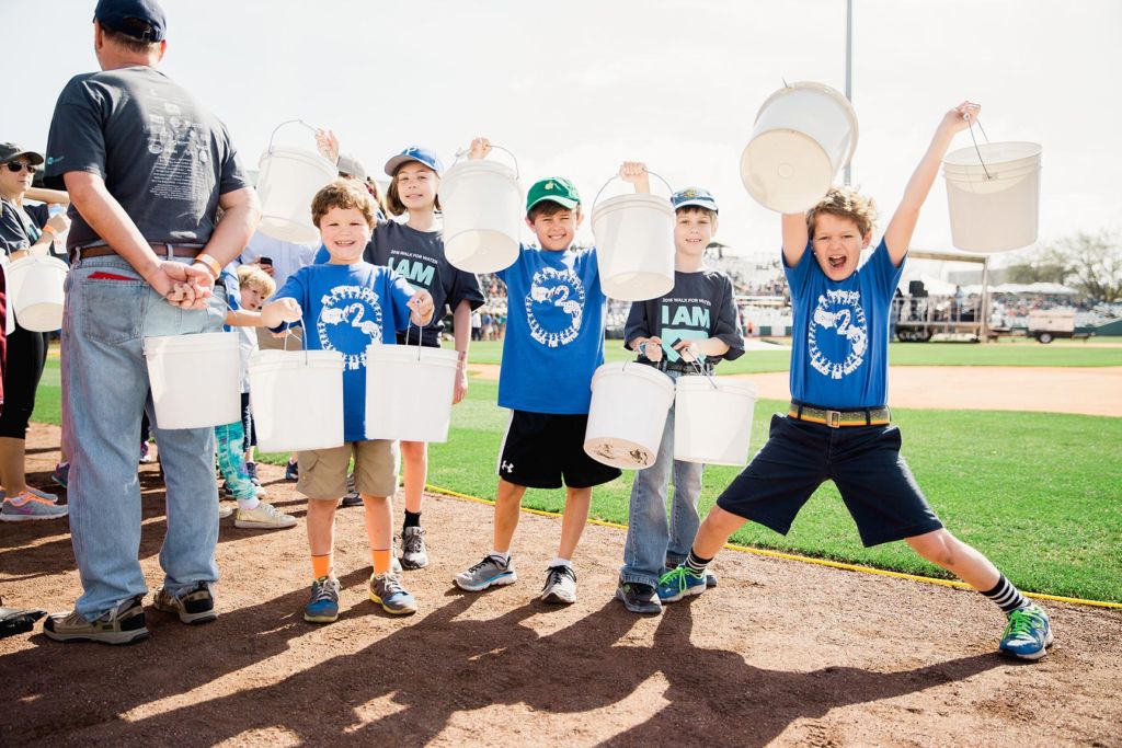 Young boys go father by walking at the Charleston Walk for Water event to raise awareness of the global water crisis in support of Water Mission.
