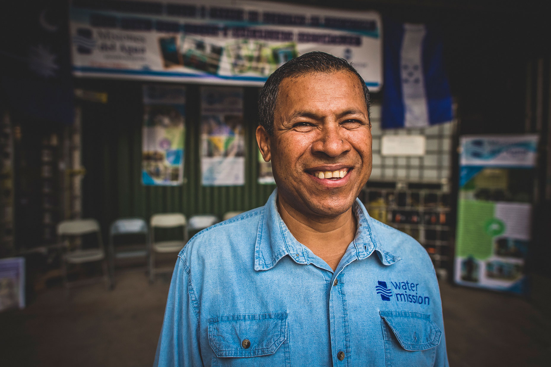 Hector Chacon, Water Mission Honduras Country Director, smiles for the camera.