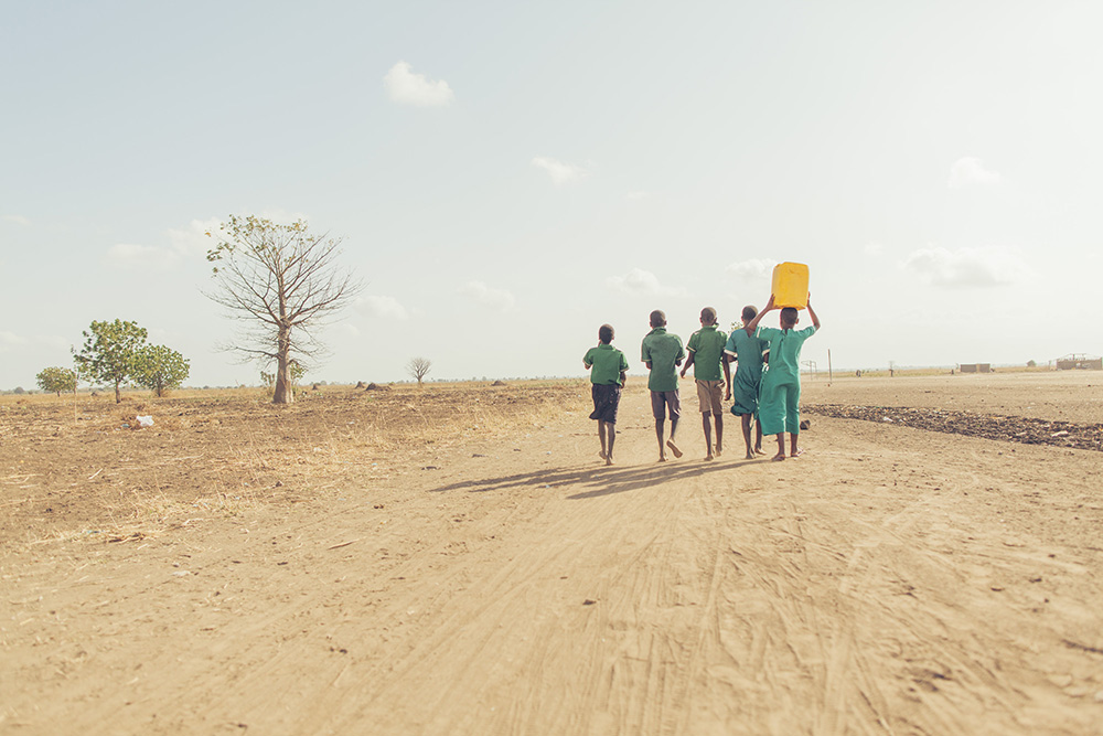 No longer do the students at Dina's school have to walk for dirty water.