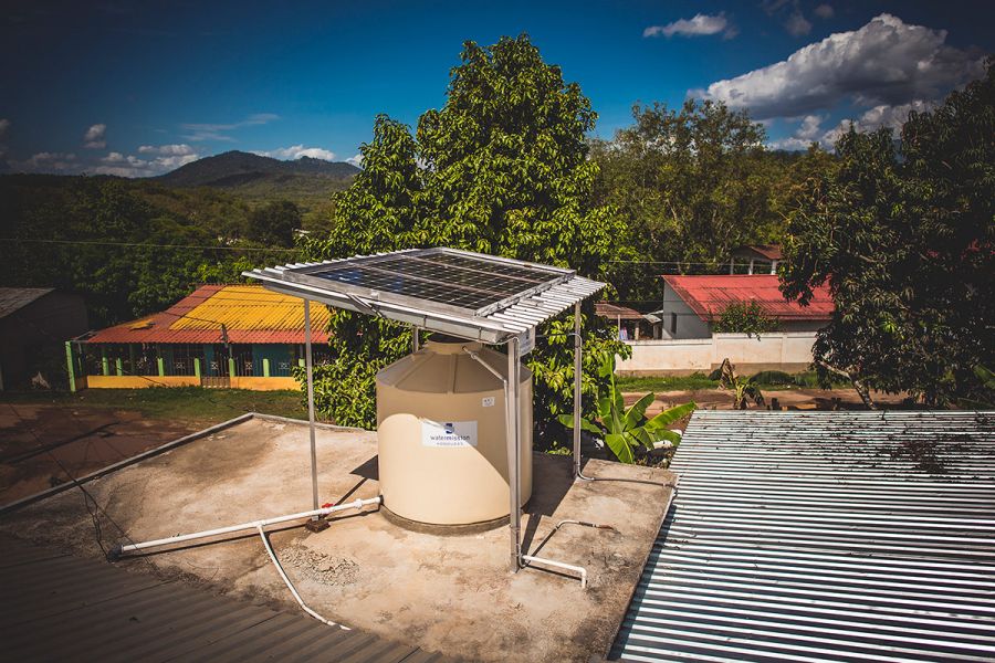 Safe water system in Barrio Bella Vista, Honduras.