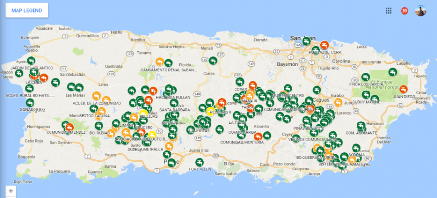 Over a one-month period, more than 90% of the dots have turned from red to yellow or green.