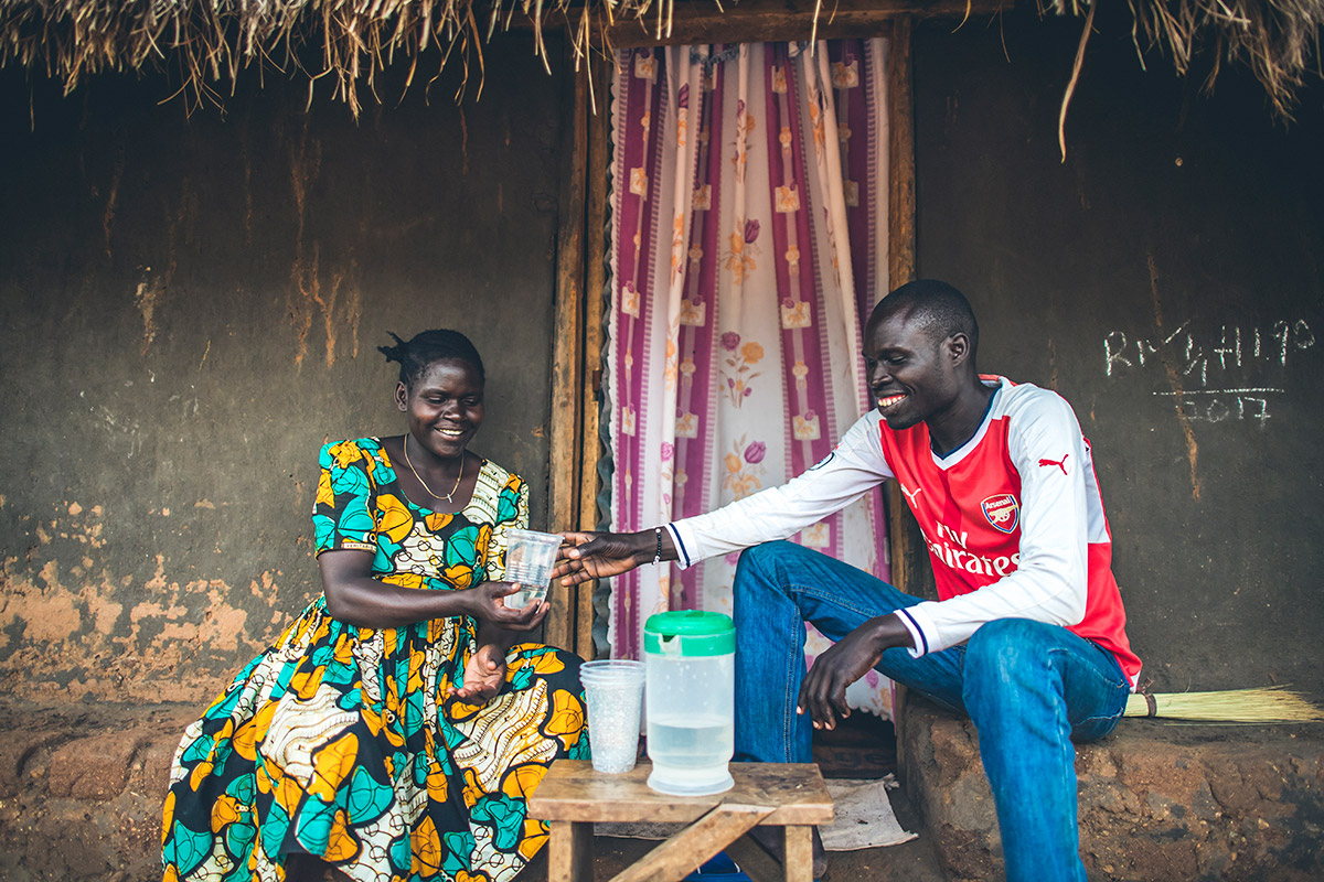 Dada Angelo and his wife, reunited