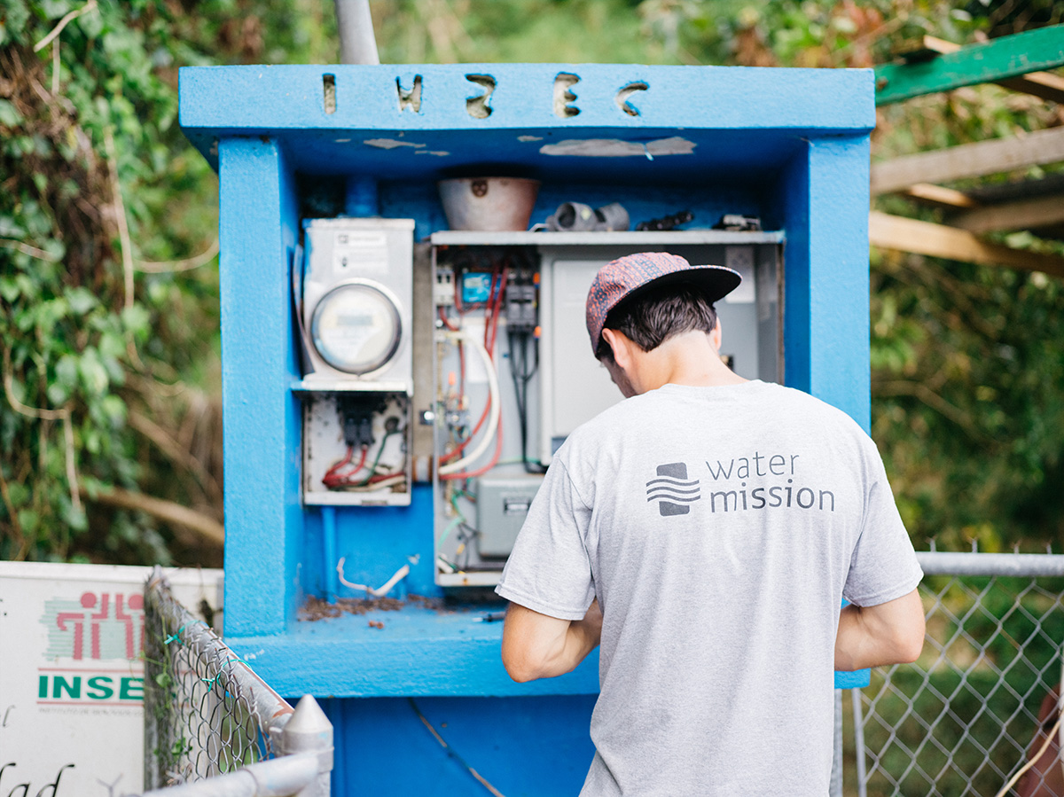 Water Mission engineers restoring power to rural communities.