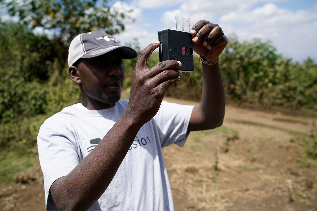 Water quality testing in Kenya