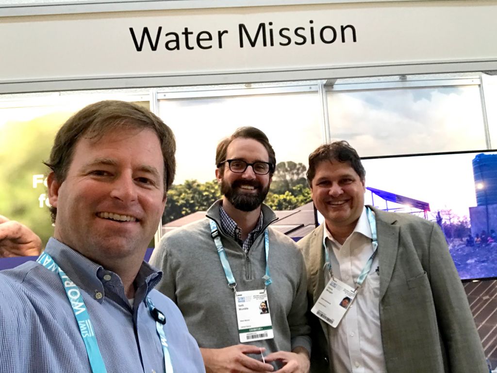 George Greene IV and Seth Womble with partner organization ADRA.