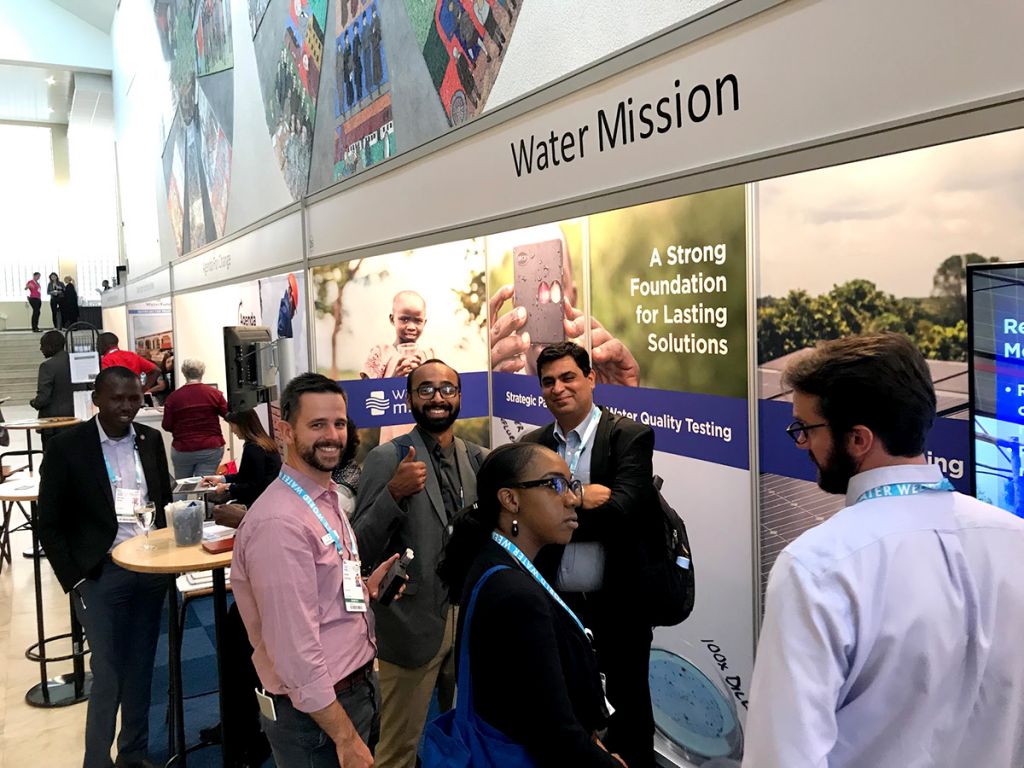 Water Mission's booth at SIWI World Water Week.