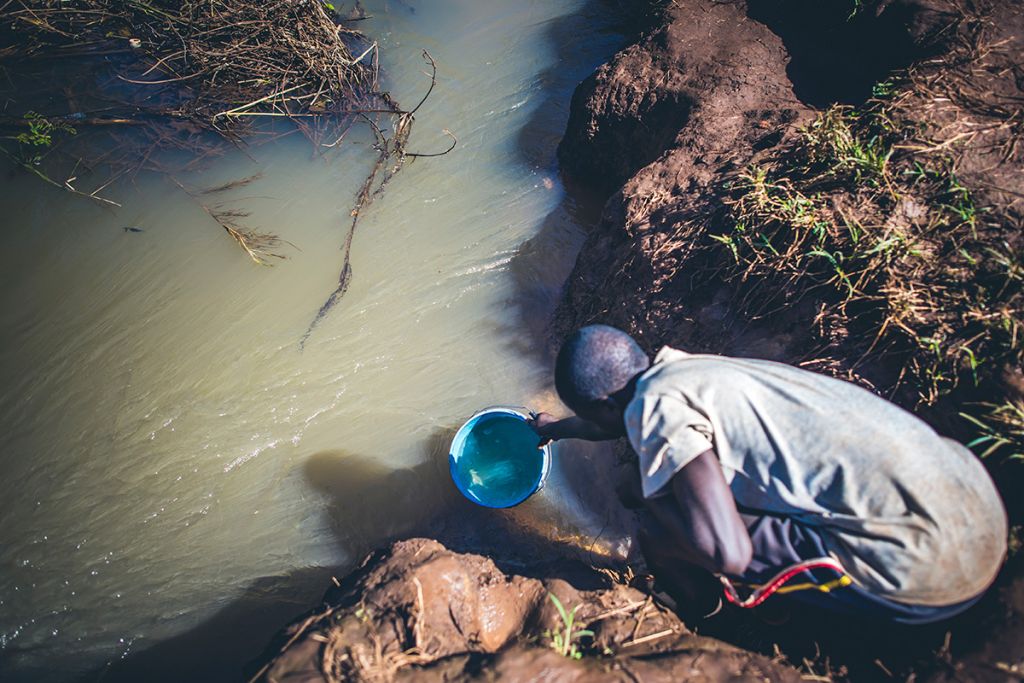 Dirty water in Tanzania