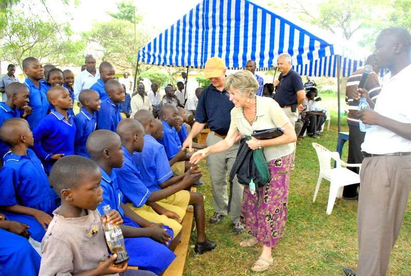 Molly and George Greene III at St. Francis Hospital in Uganda.