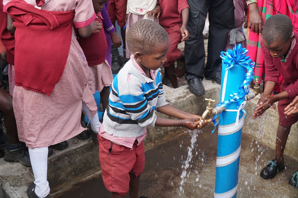 New safe water system in Enkereri!