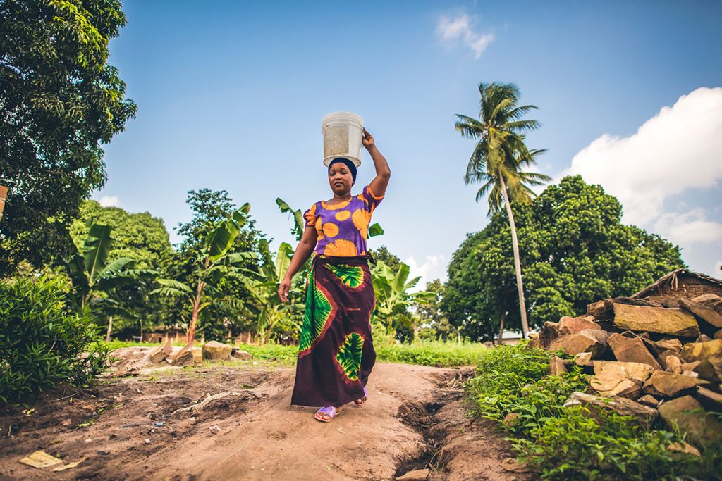 Rachel walking for water