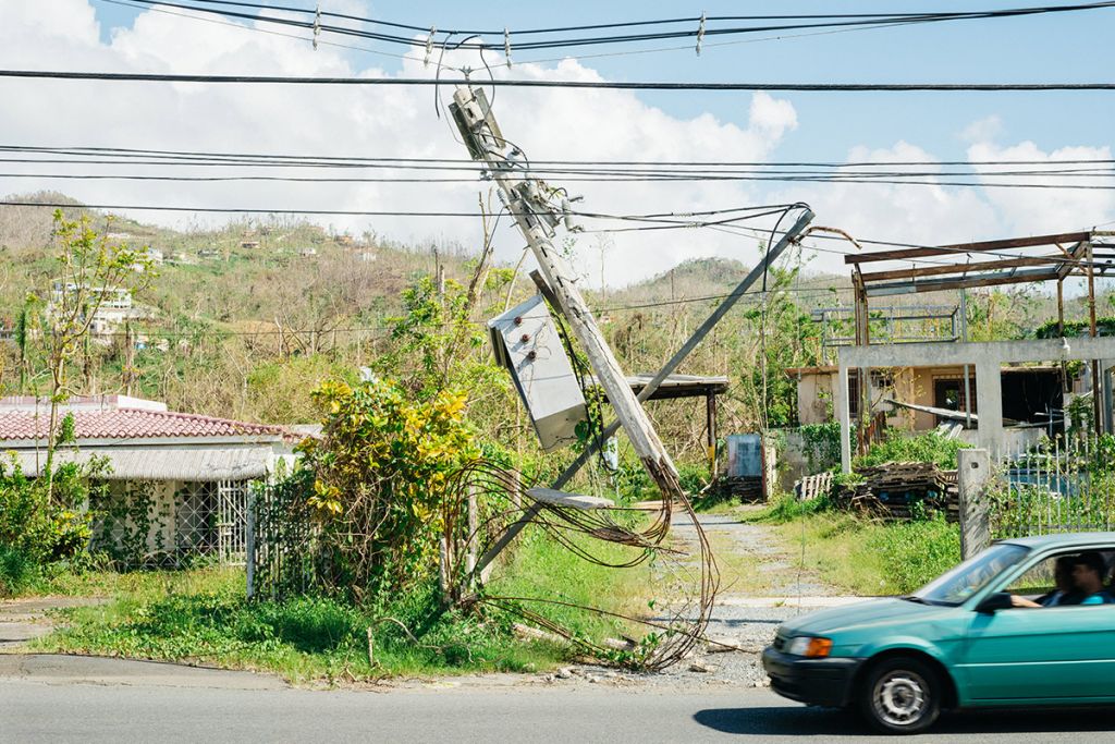 Destruction in Puerto Rico