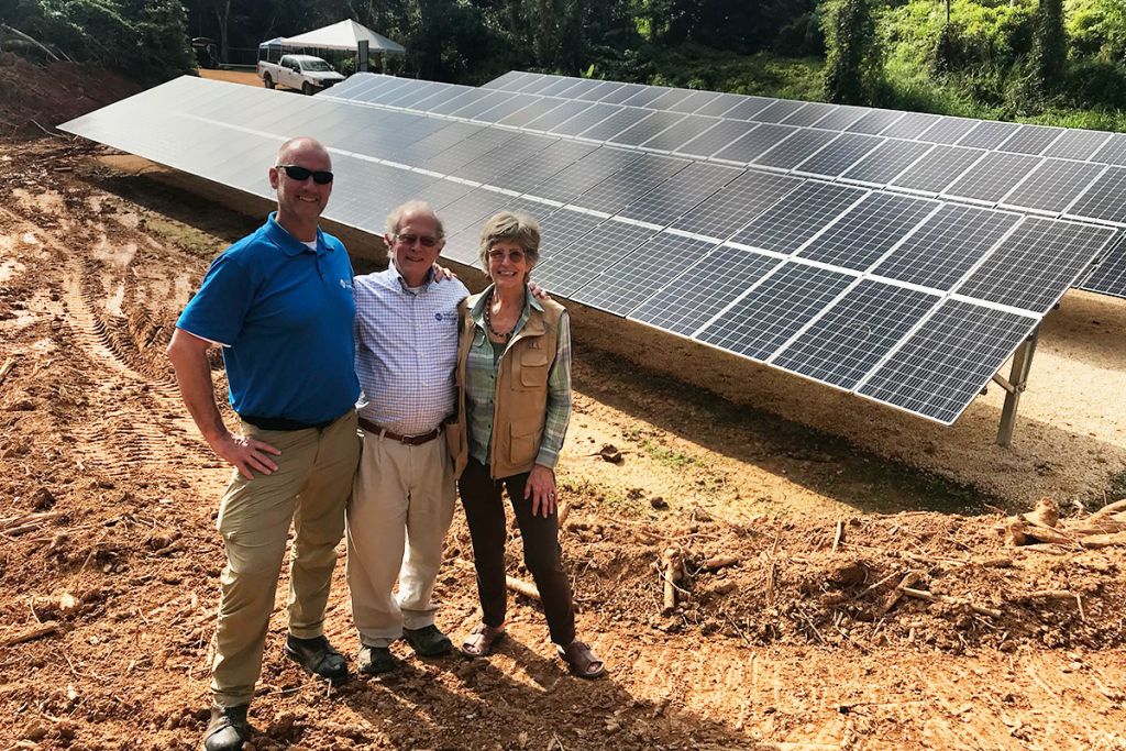Dr. George Greene III, Molly Greene, and Mark Baker