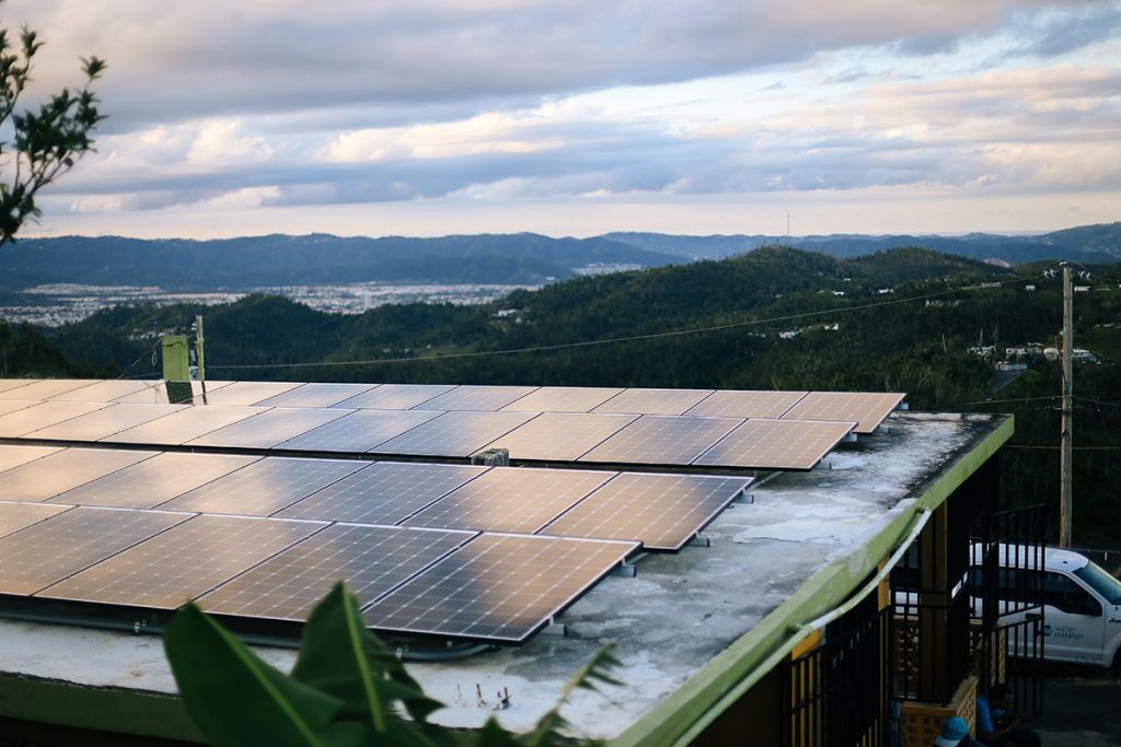 Solar arrays in Puerto Rico