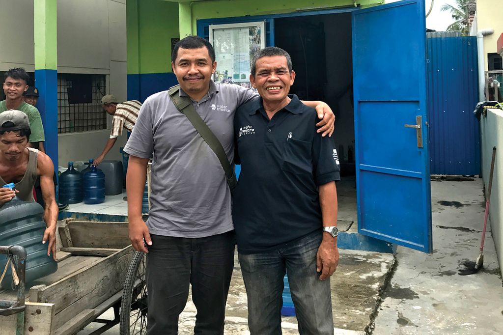 Alysyahbana and Jordan (of Water Mission Indonesia)