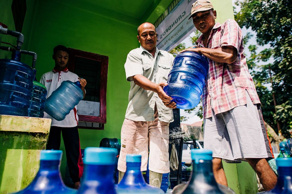 Safe water project in Terjun, Indonesia