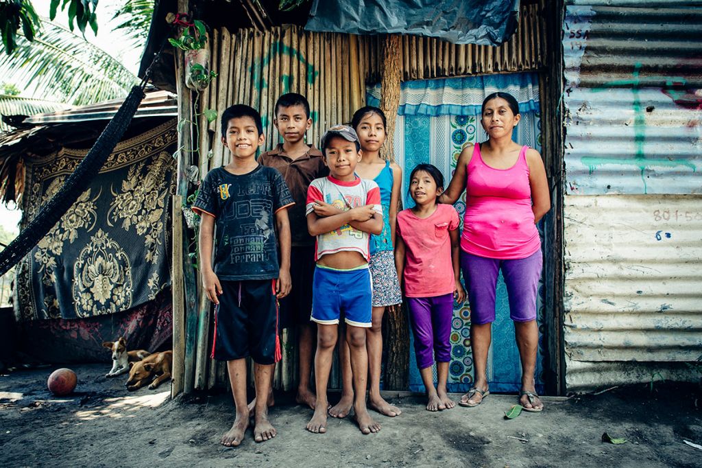 Hortencia and her family