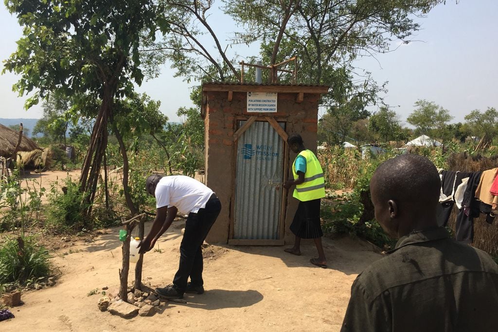 Customized, accessible latrines for physically disabled persons in Bidi Bidi refugee settlement