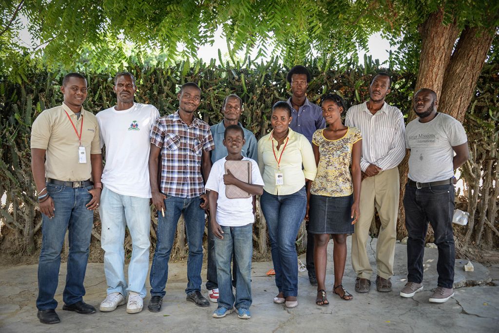 Safe water committee in Duclas, Haiti