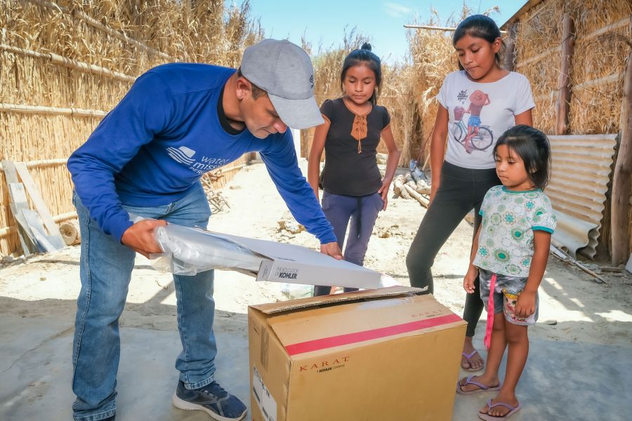 New Toilet in Santa Elena, Peru